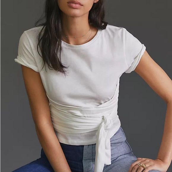 Pilcro Tops - Anthropologie Pilcro Tie Front T Shirt Size: S